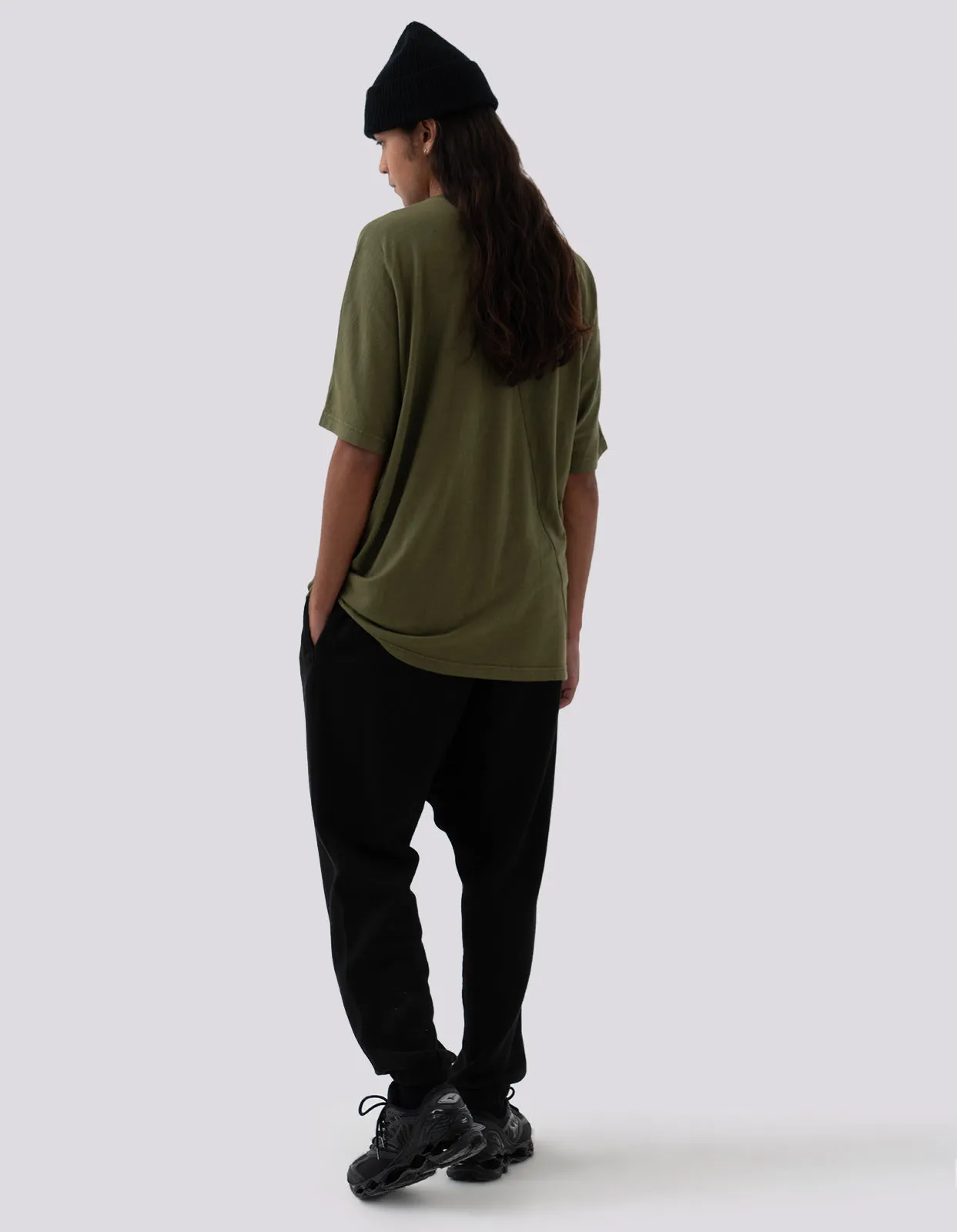 5000 Kesagiri Hemp Oversized T-Shirt Olive OG-107F