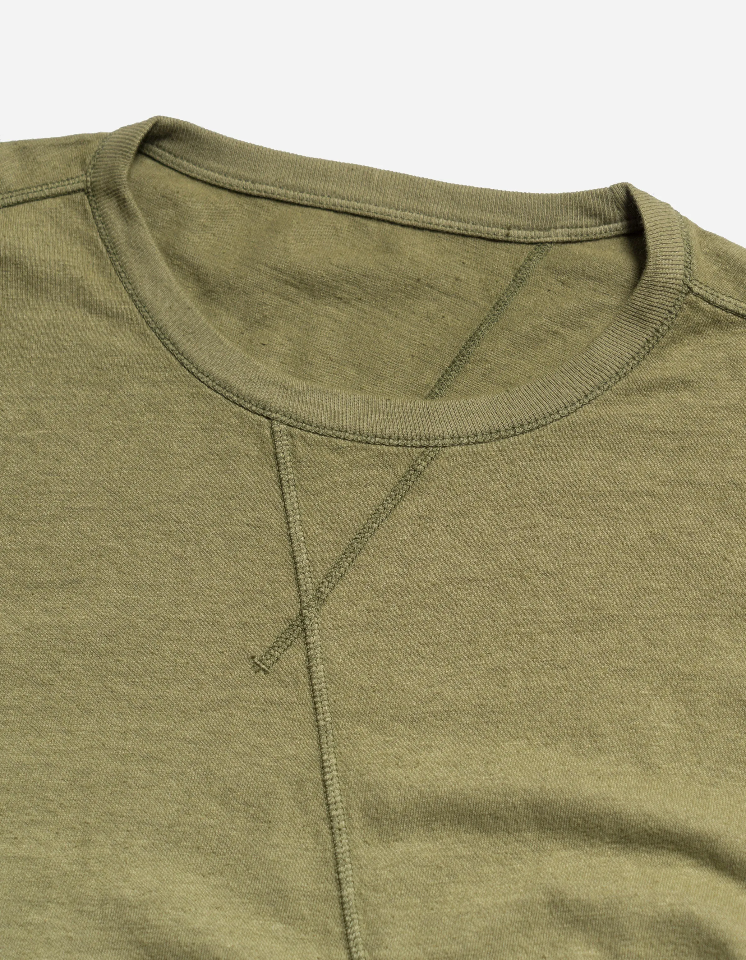 5000 Kesagiri Hemp Oversized T-Shirt Olive OG-107F