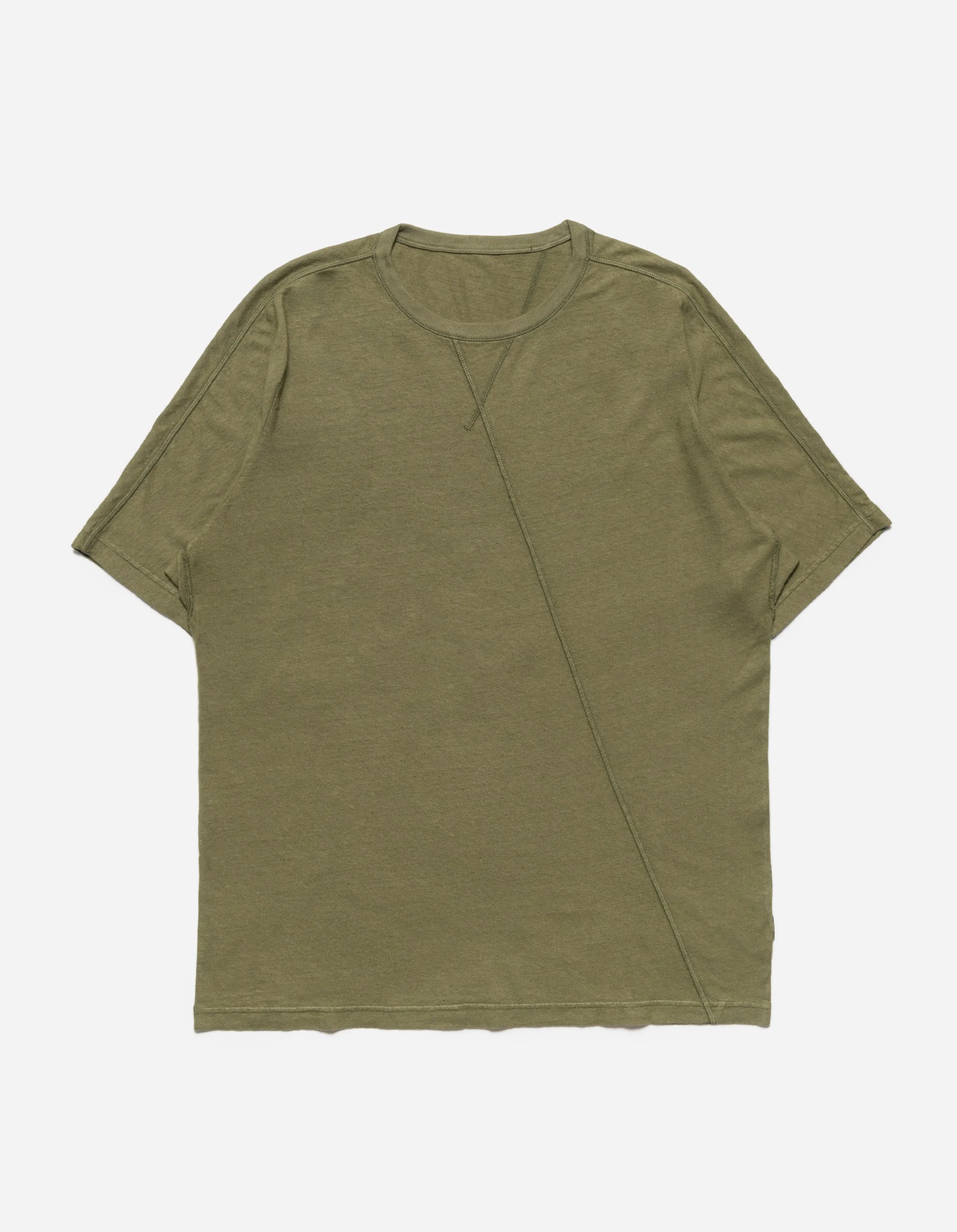 5000 Kesagiri Hemp Oversized T-Shirt Olive OG-107F