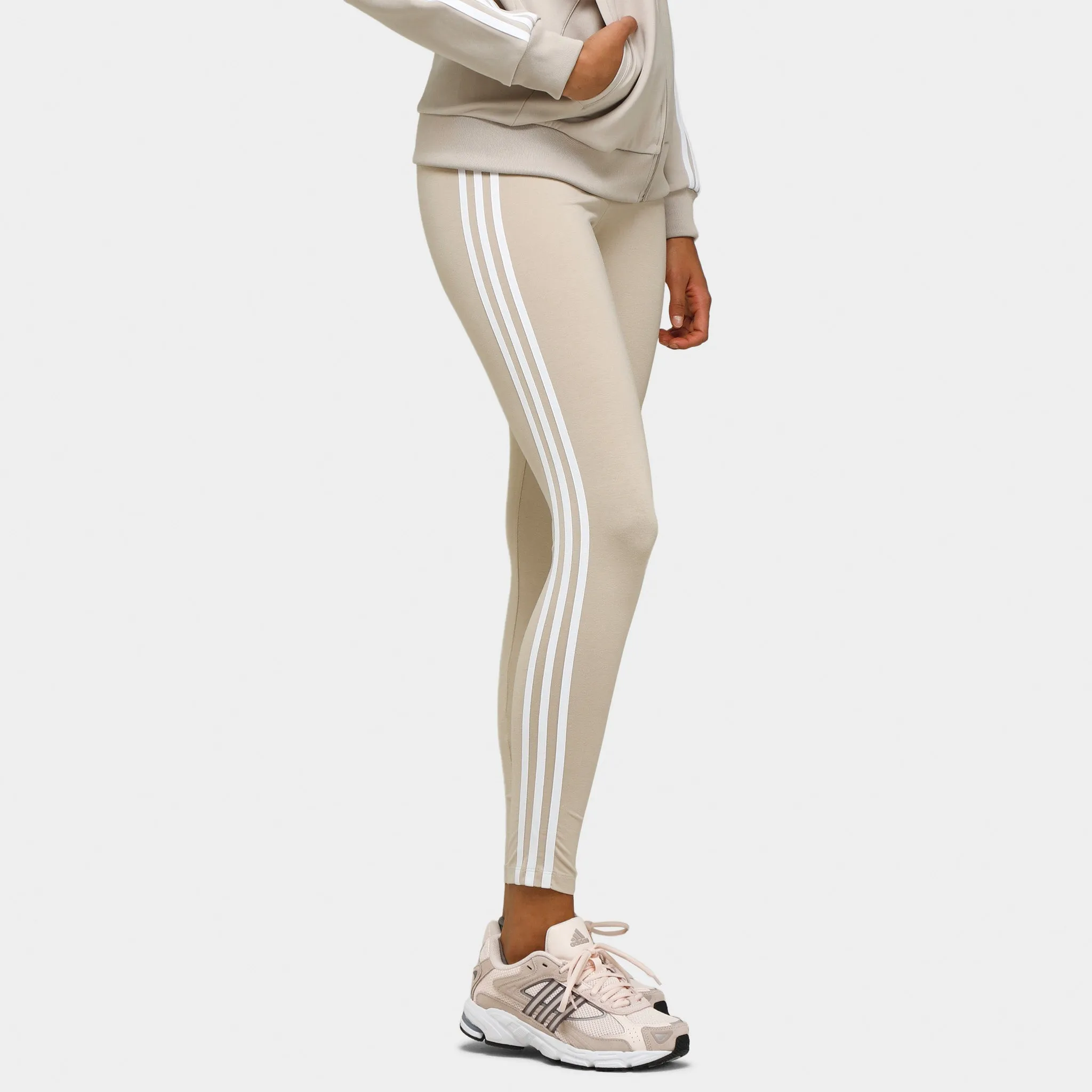 adidas Originals Women's Adicolor Classics 3-Stripes Tights / Wonder Beige