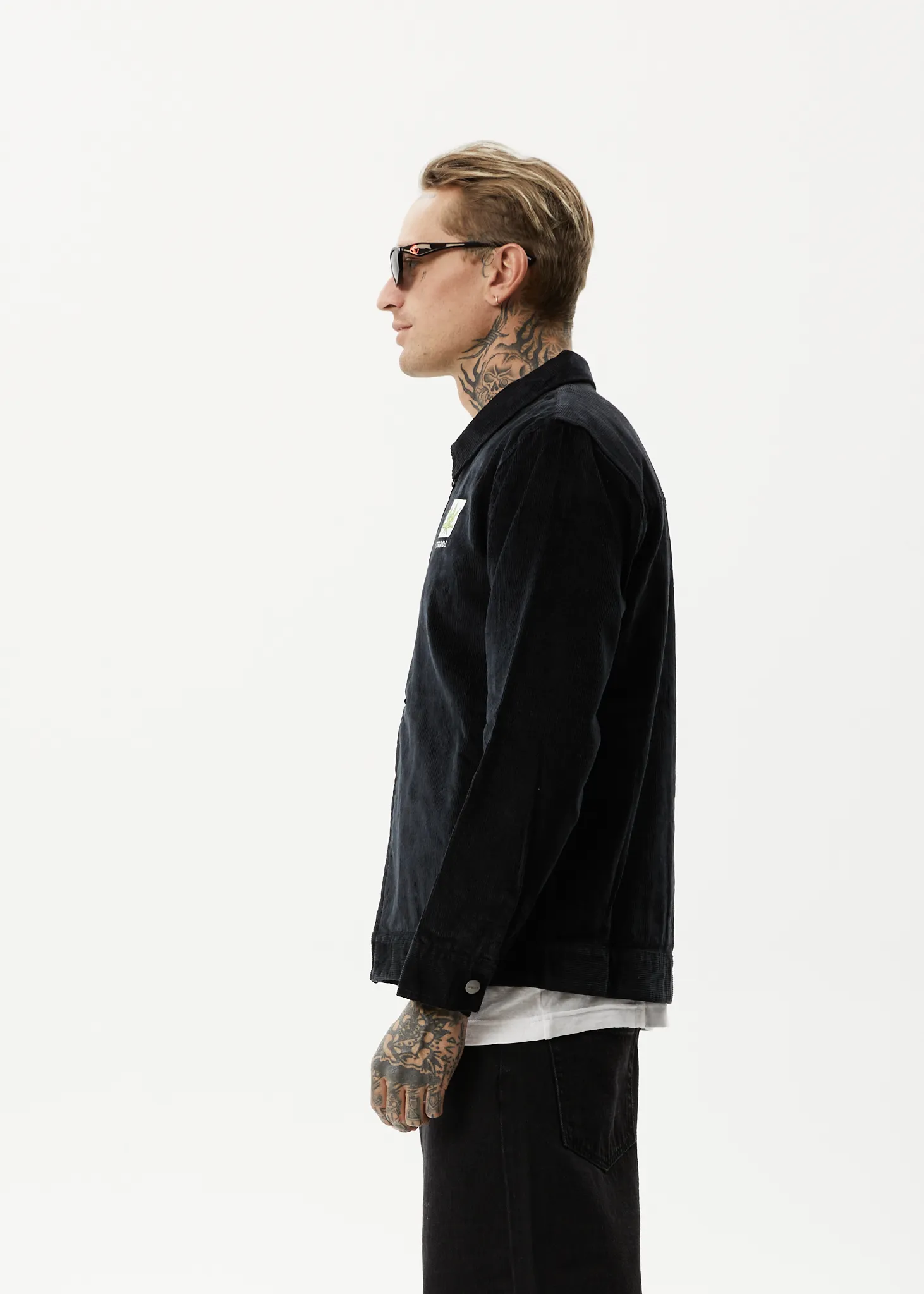 AFENDS Mens Coasting - Corduroy Jacket - Black