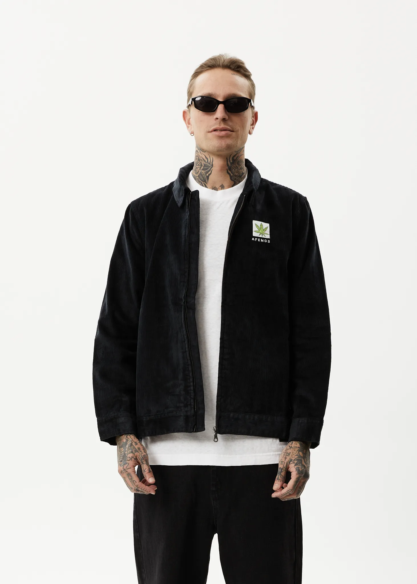 AFENDS Mens Coasting - Corduroy Jacket - Black