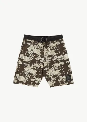 AFENDS Mens Jungle - Fixed Waist Boardshorts - Earth Camo