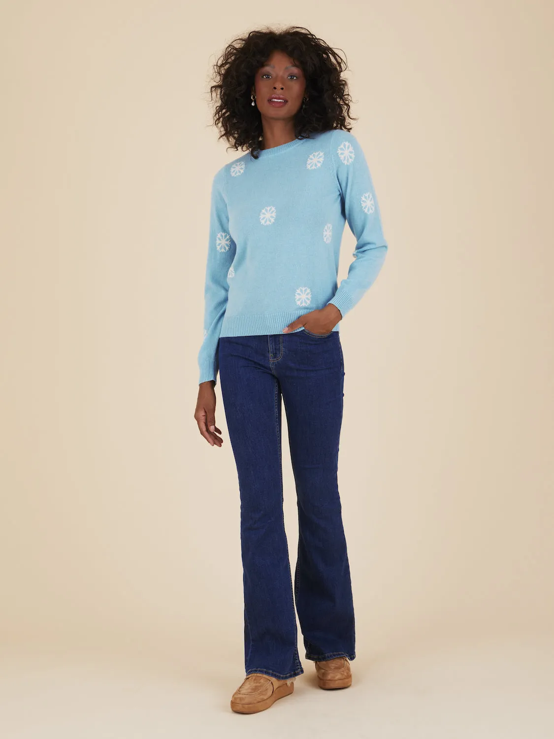 Alaska Sky Blue Cashmere Jumper