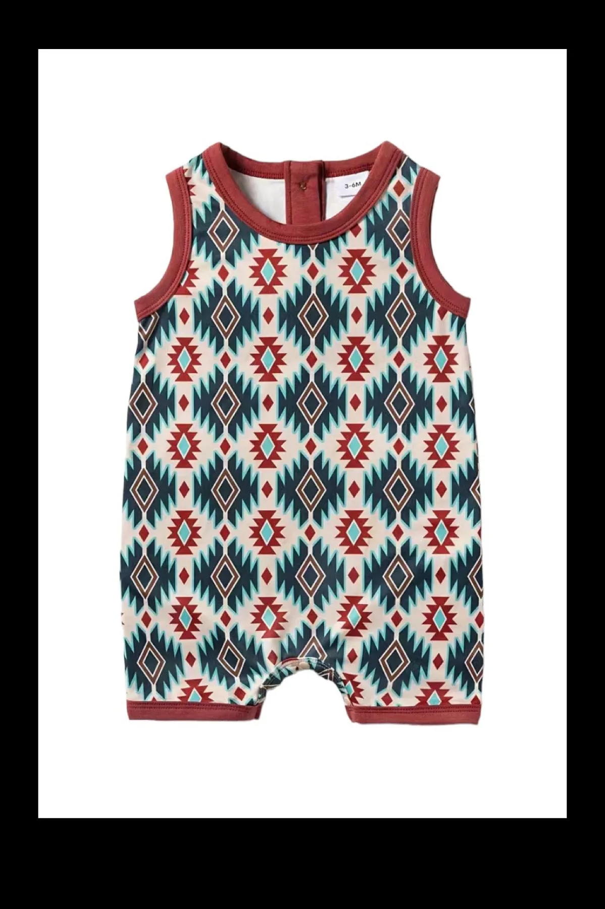 Aztec Print Baby Romper