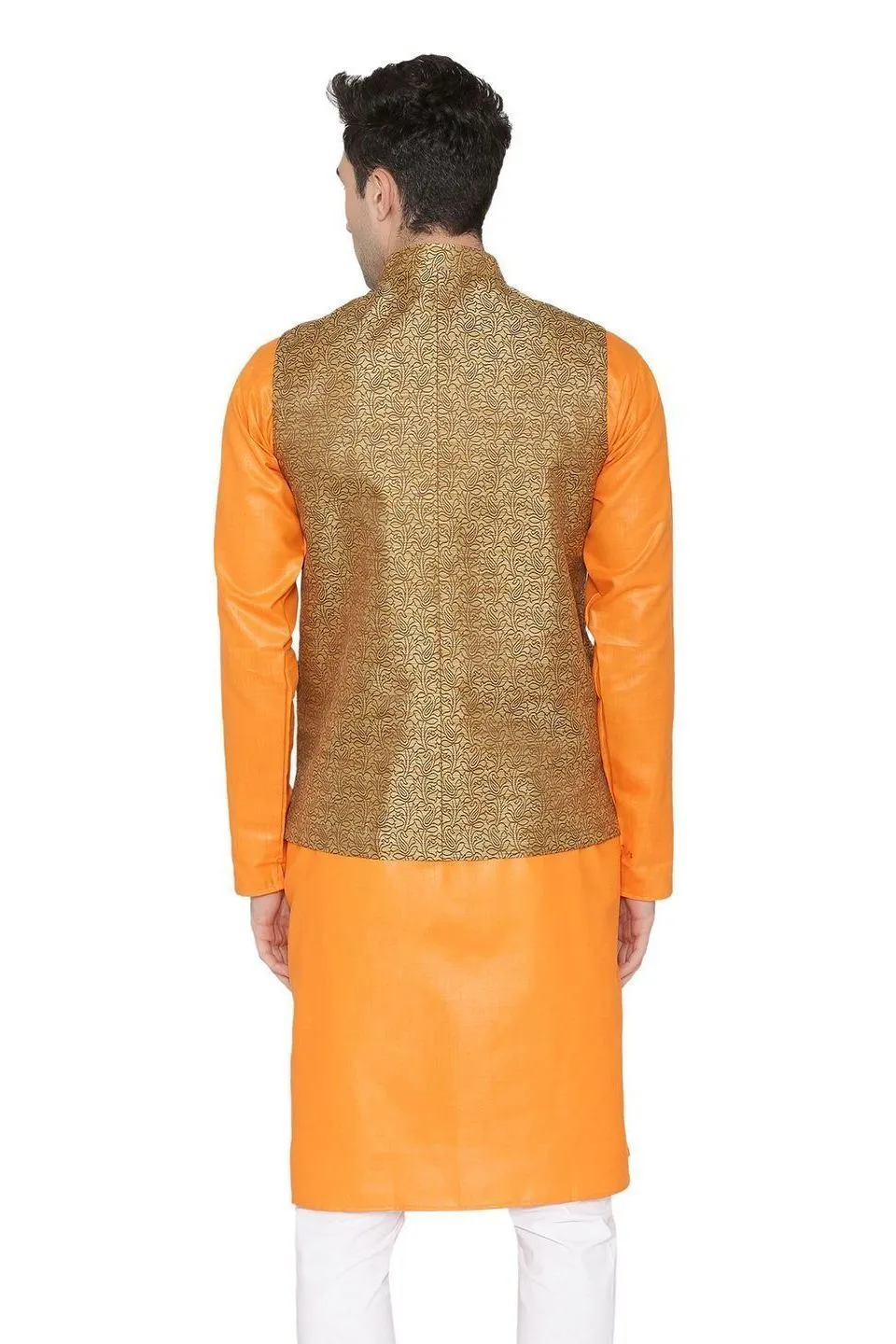 Banarasi Rayon Cotton Brown Jacket