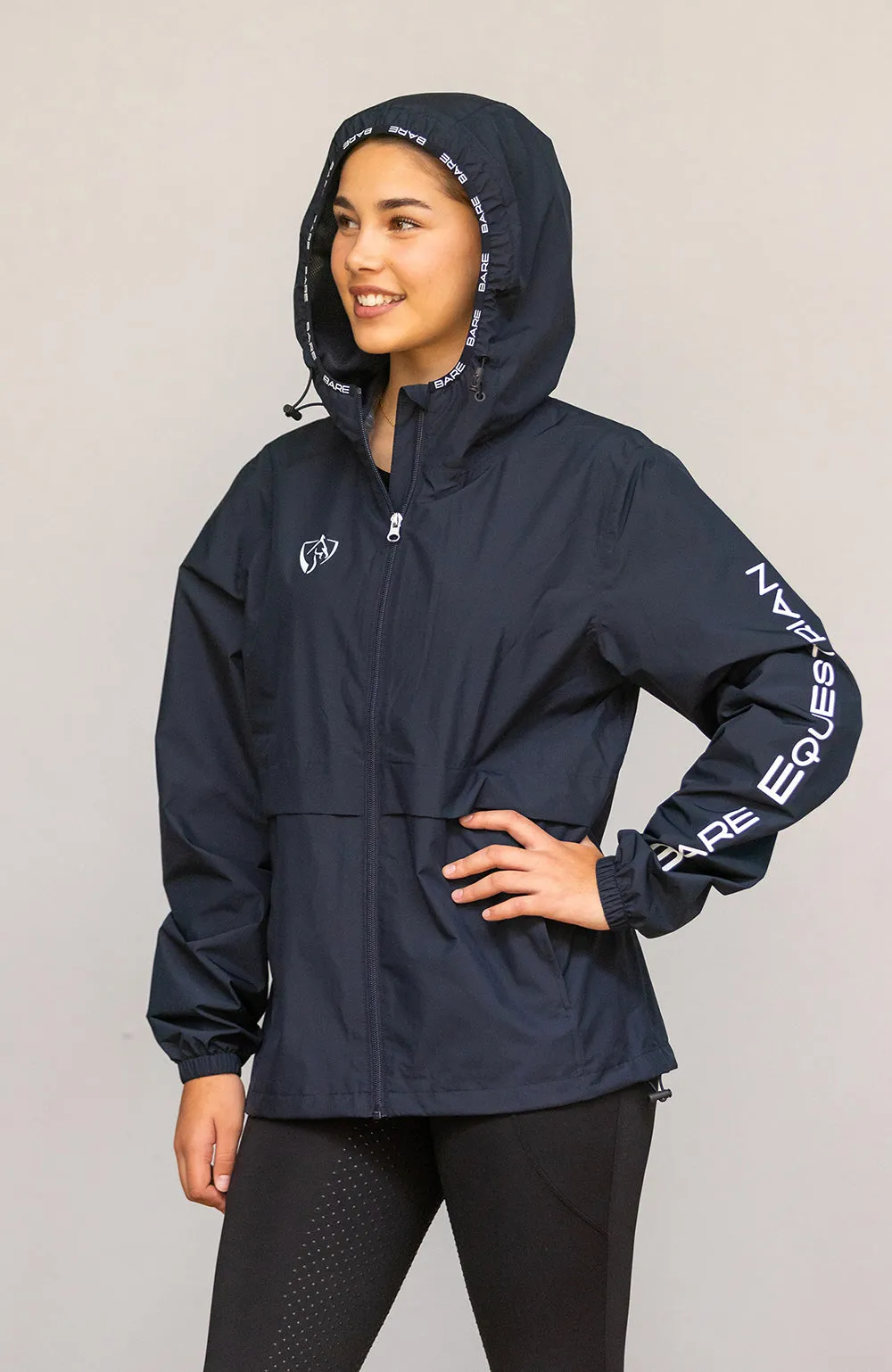 BARE Winter Series - Unisex Kali Lightweight Waterproof Short Jacket - Navy