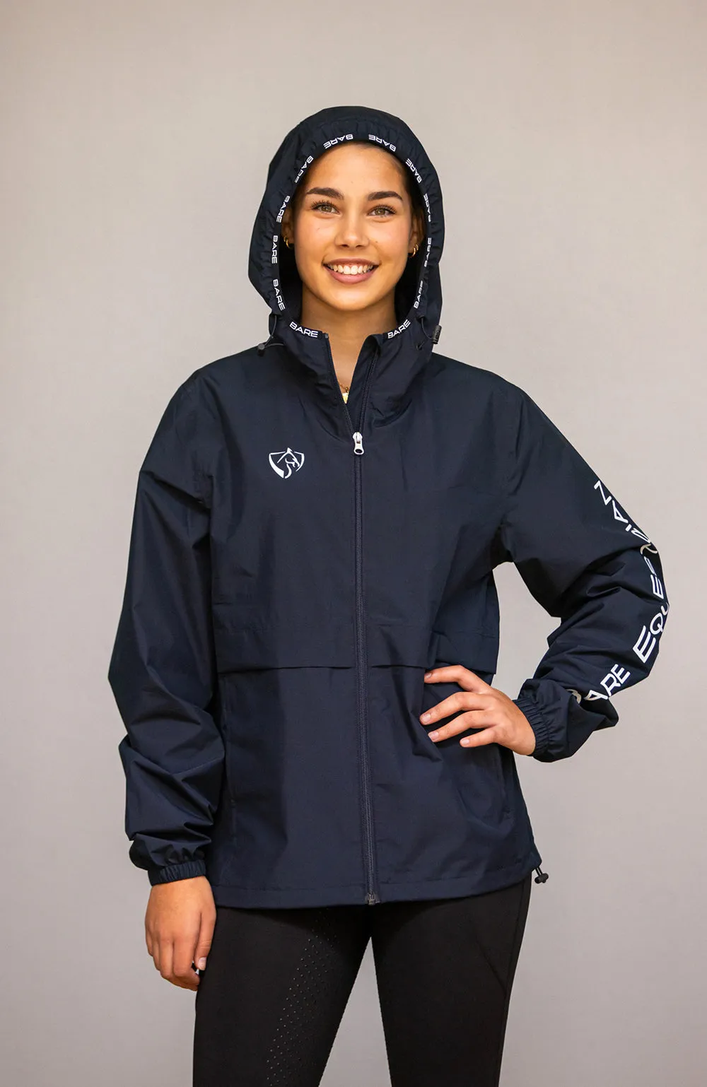 BARE Winter Series - Unisex Kali Lightweight Waterproof Short Jacket - Navy