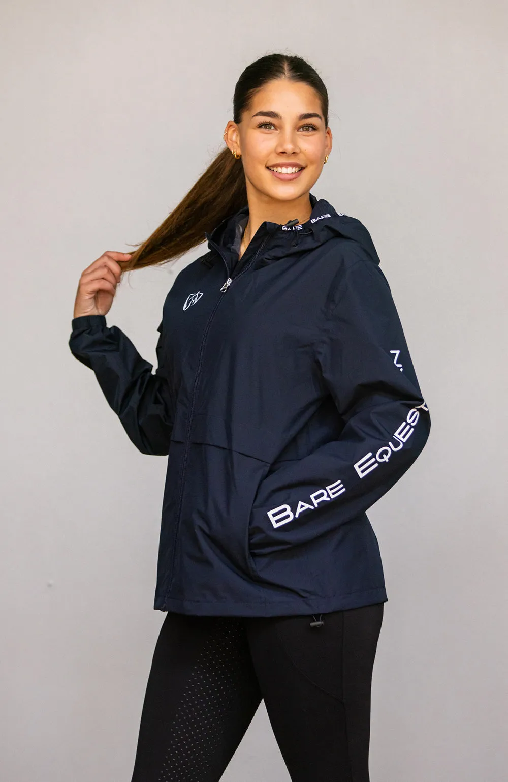 BARE Winter Series - Unisex Kali Lightweight Waterproof Short Jacket - Navy