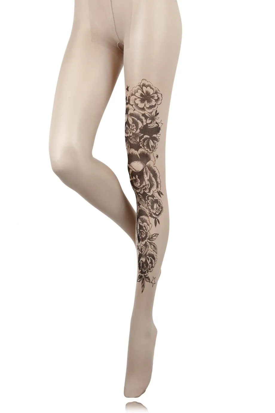 BEBAROQUE SWEAT PEA Tattoo Tights