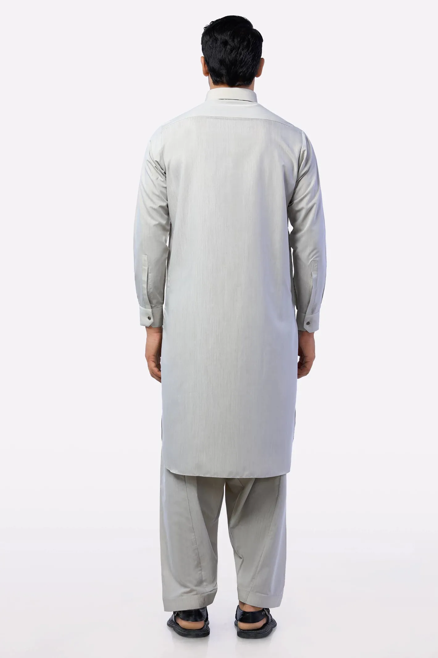 Beige Rayon Blend Shalwar Kameez