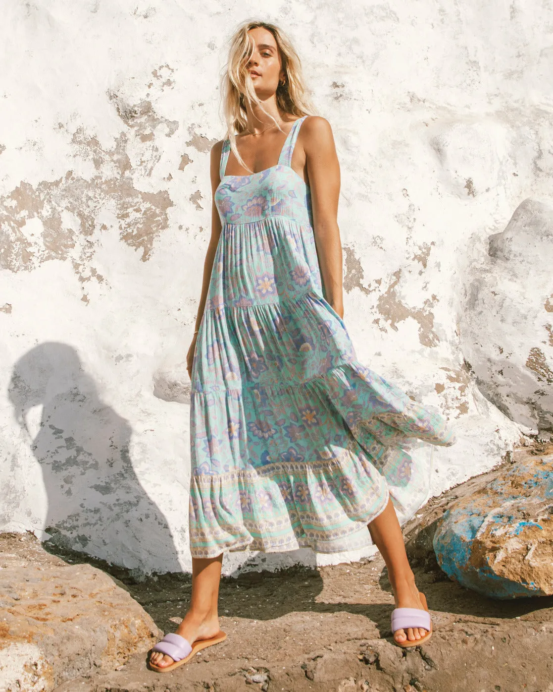 Billabong Hideaway Shine On Midi Dress