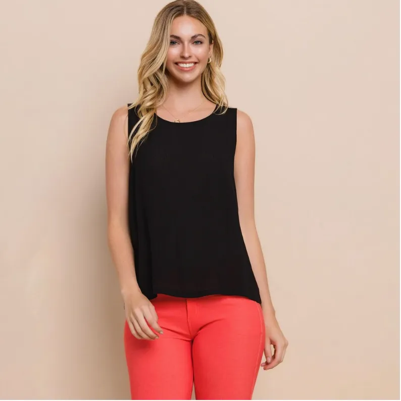 Black Lightweight Tank Top