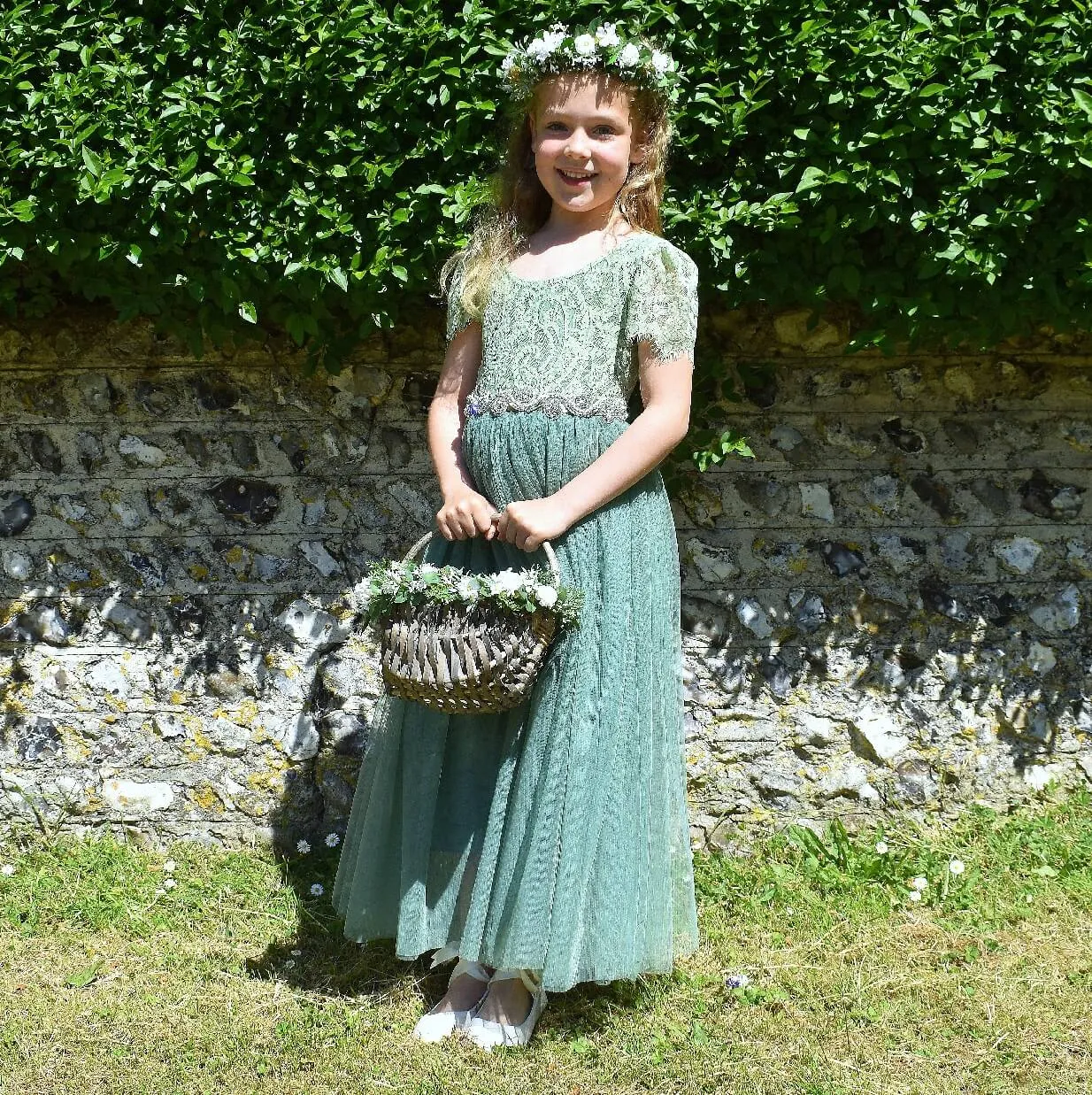 Bohemian Flutter Dress - Fern Lace