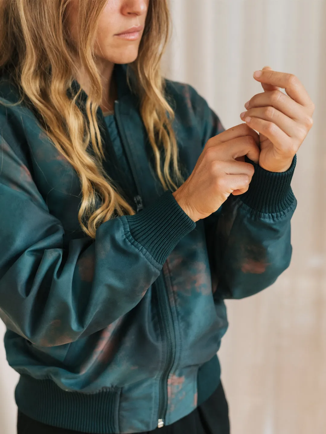 Boucaut Bomber Jacket Watercolor Green