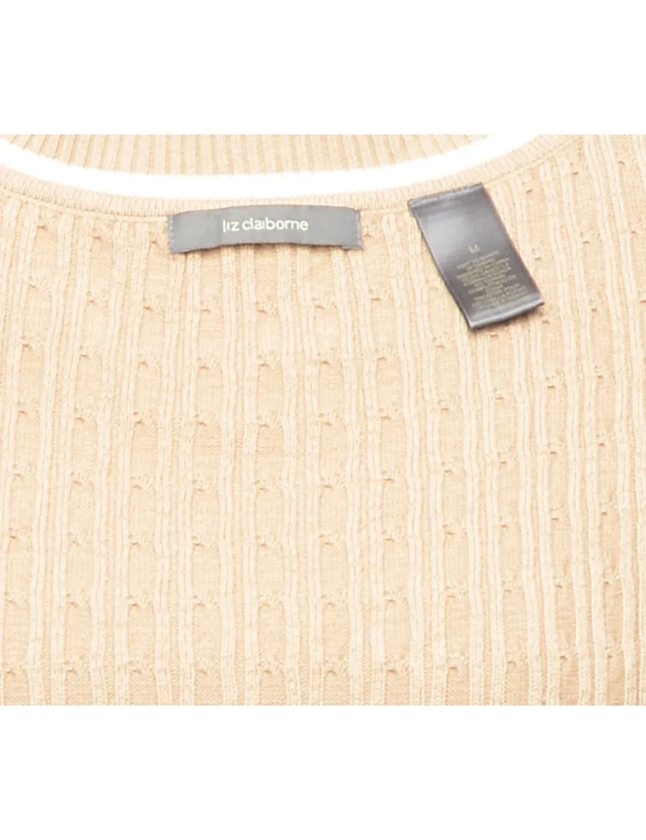 Cable Knit Jumper - M