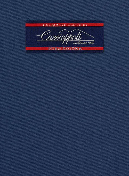 Caccioppoli Cotton Gabardine Lapis Blue Jacket