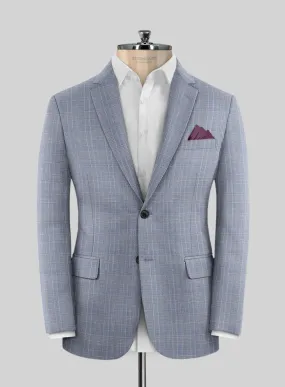 Caccioppoli Sun Dream Dorna Blue Wool Silk Jacket