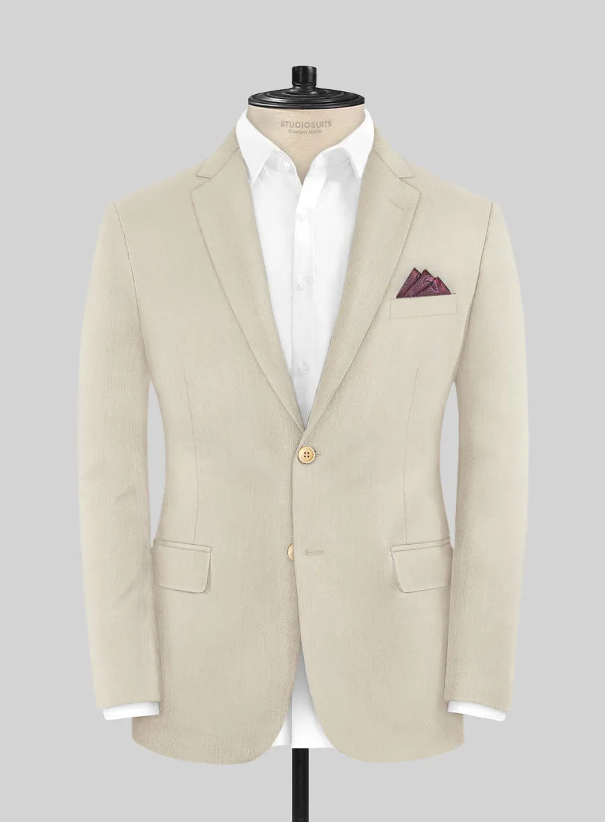 Caccioppoli Sun Dream Fawn Wool Silk Jacket