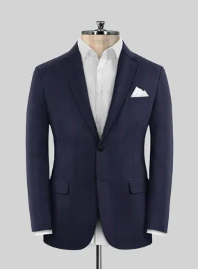 Caccioppoli Sun Dream Grezo Dark Blue Wool Silk Jacket