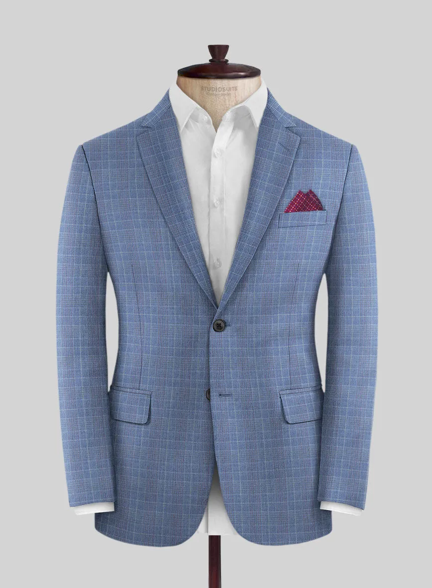 Caccioppoli Sun Dream Lisarn Blue Wool Silk Jacket