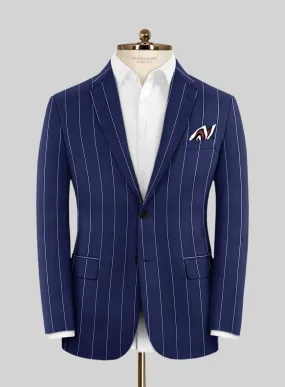 Caccioppoli Sun Dream Omiro Royal Blue Wool Silk Jacket