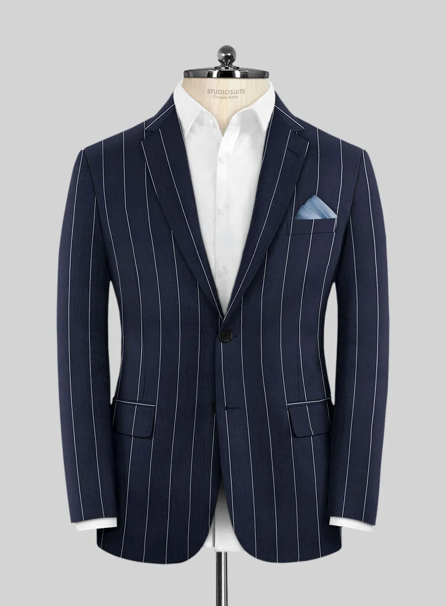 Caccioppoli Sun Dream Uggo Dark Navy Wool Silk Jacket