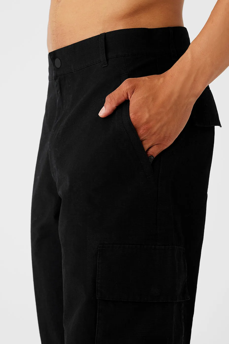 Cargo Ripstop Trouser - Black