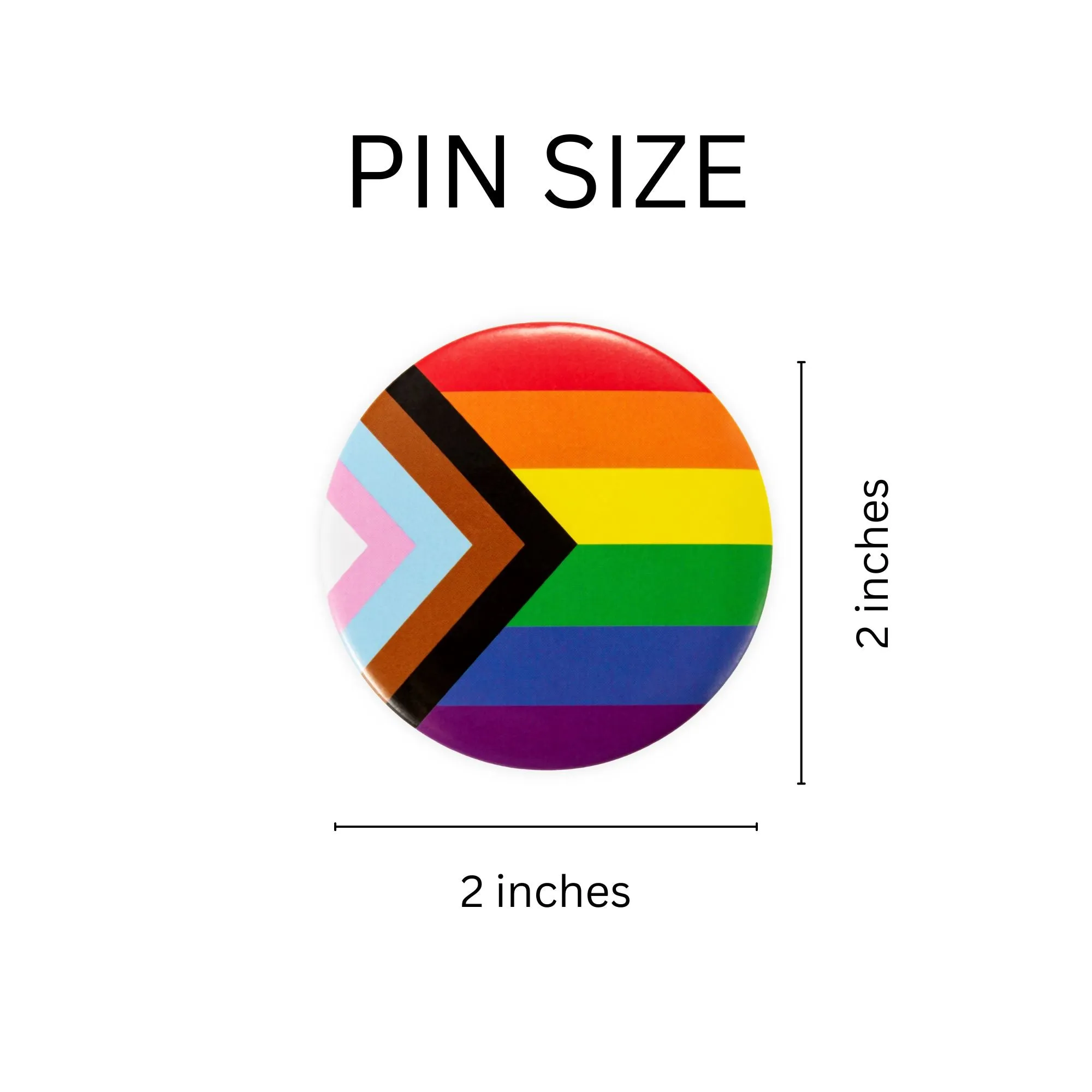 Circle Shaped Daniel Quasar Flag Pins