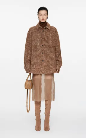 Coat / JNBY Oversize Wool-Blend  Jacquard Coat