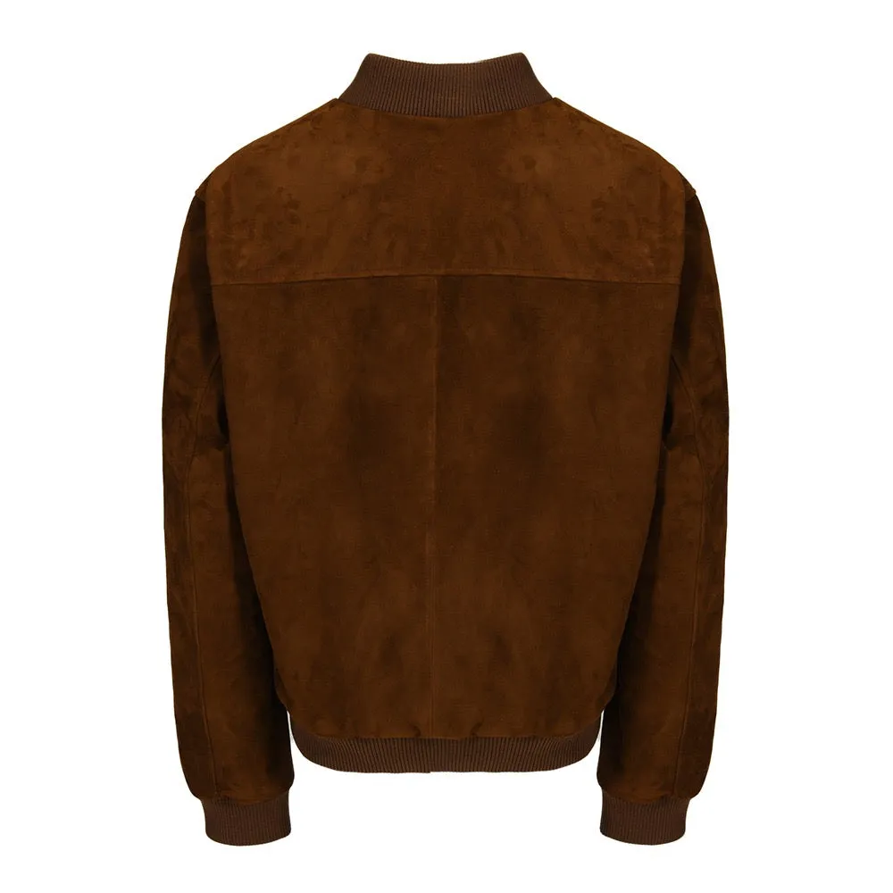 Constance Suede Bomber Jacket