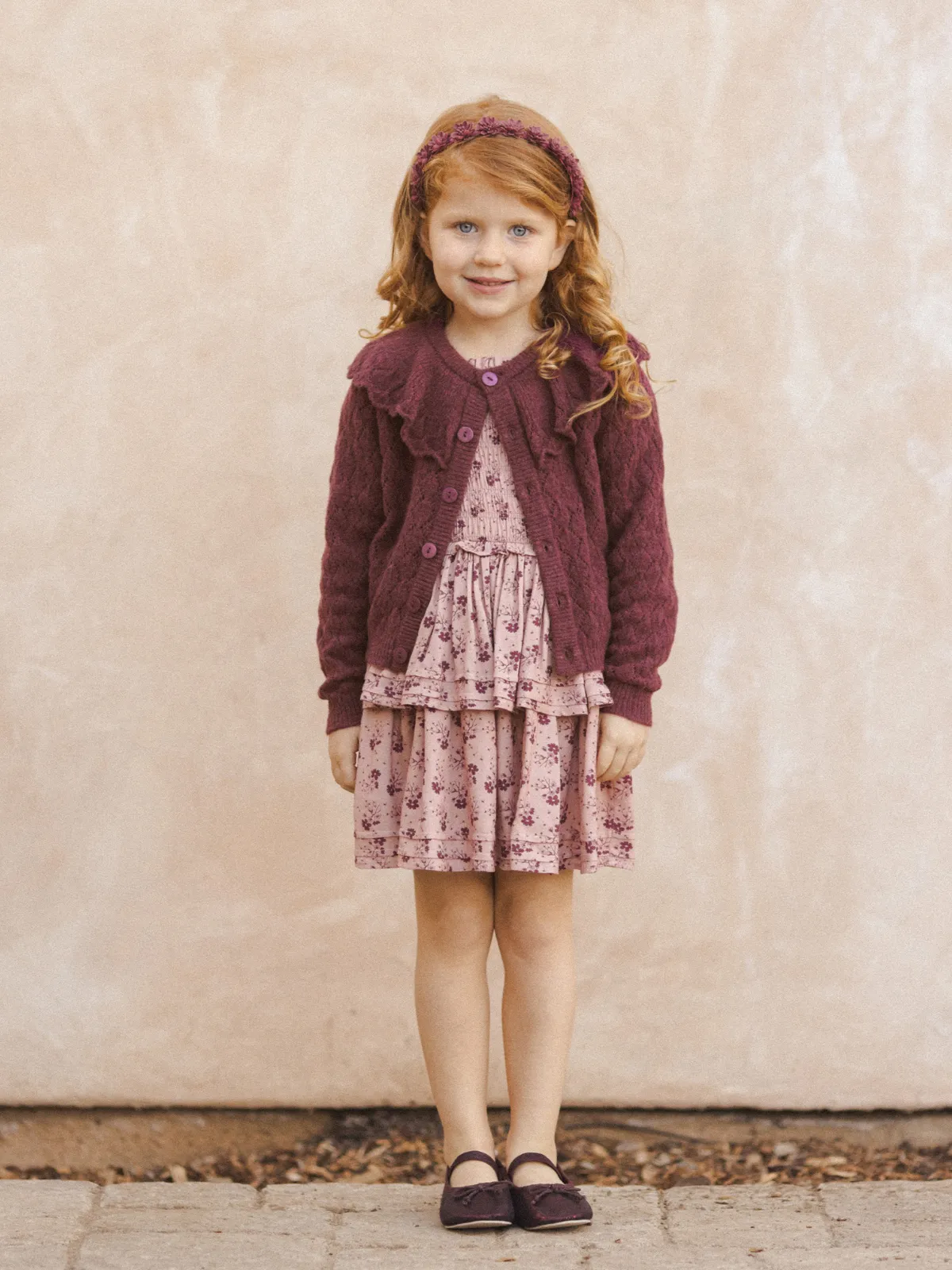 Cosette Dress, Fig Ditsy