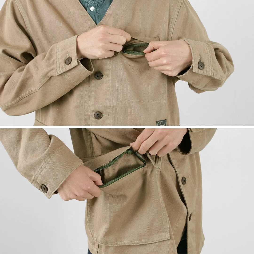 GOHEMP / Green Lodge Jacket Hemp Cotton Recycled Polyester Cloth