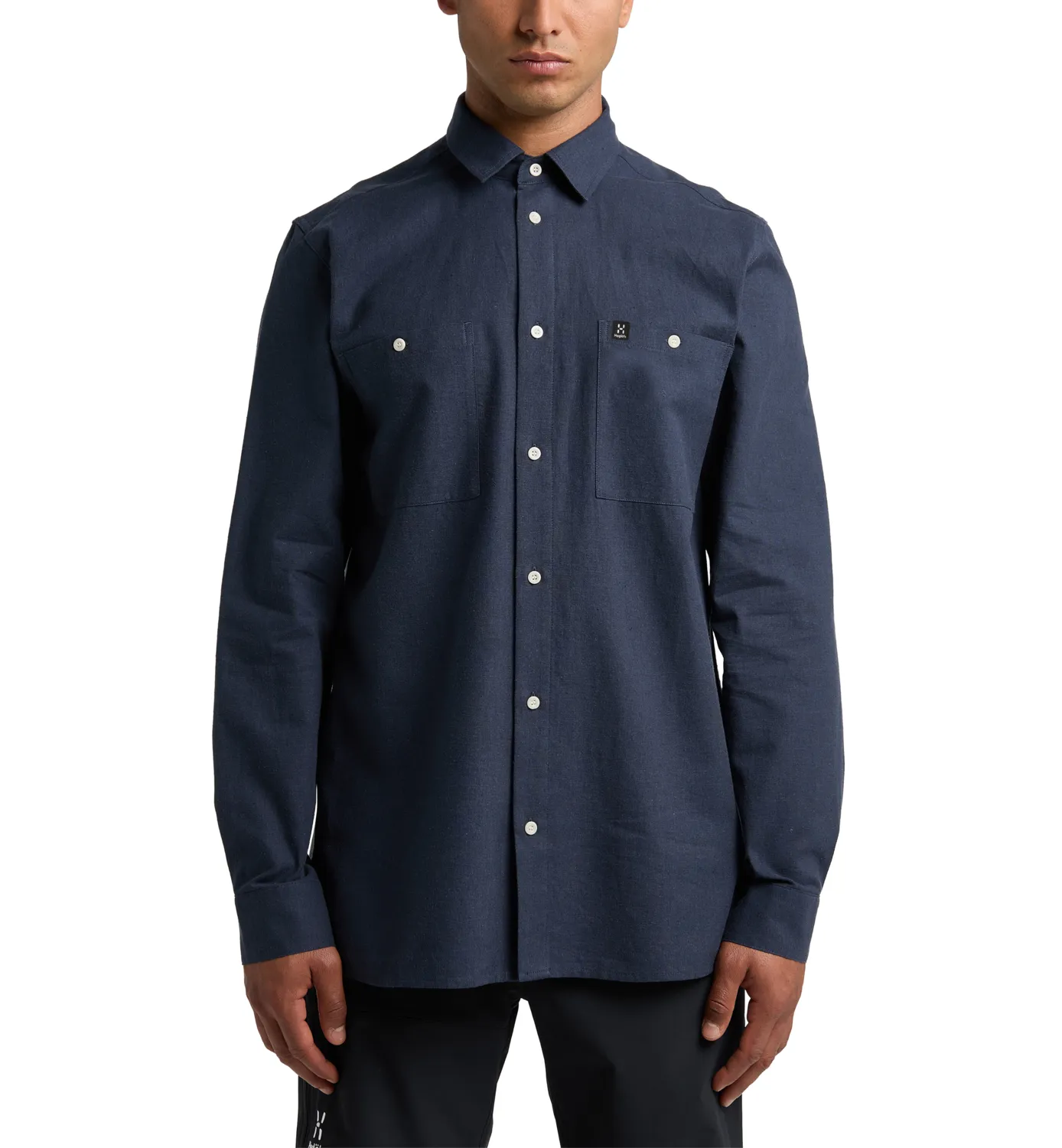 Haglöfs Men&#x27;s Curious Hemp Shirt Tarn Blue | Buy Haglöfs Men&#x27;s Curious Hemp Shirt Tarn Blue here | Outnorth