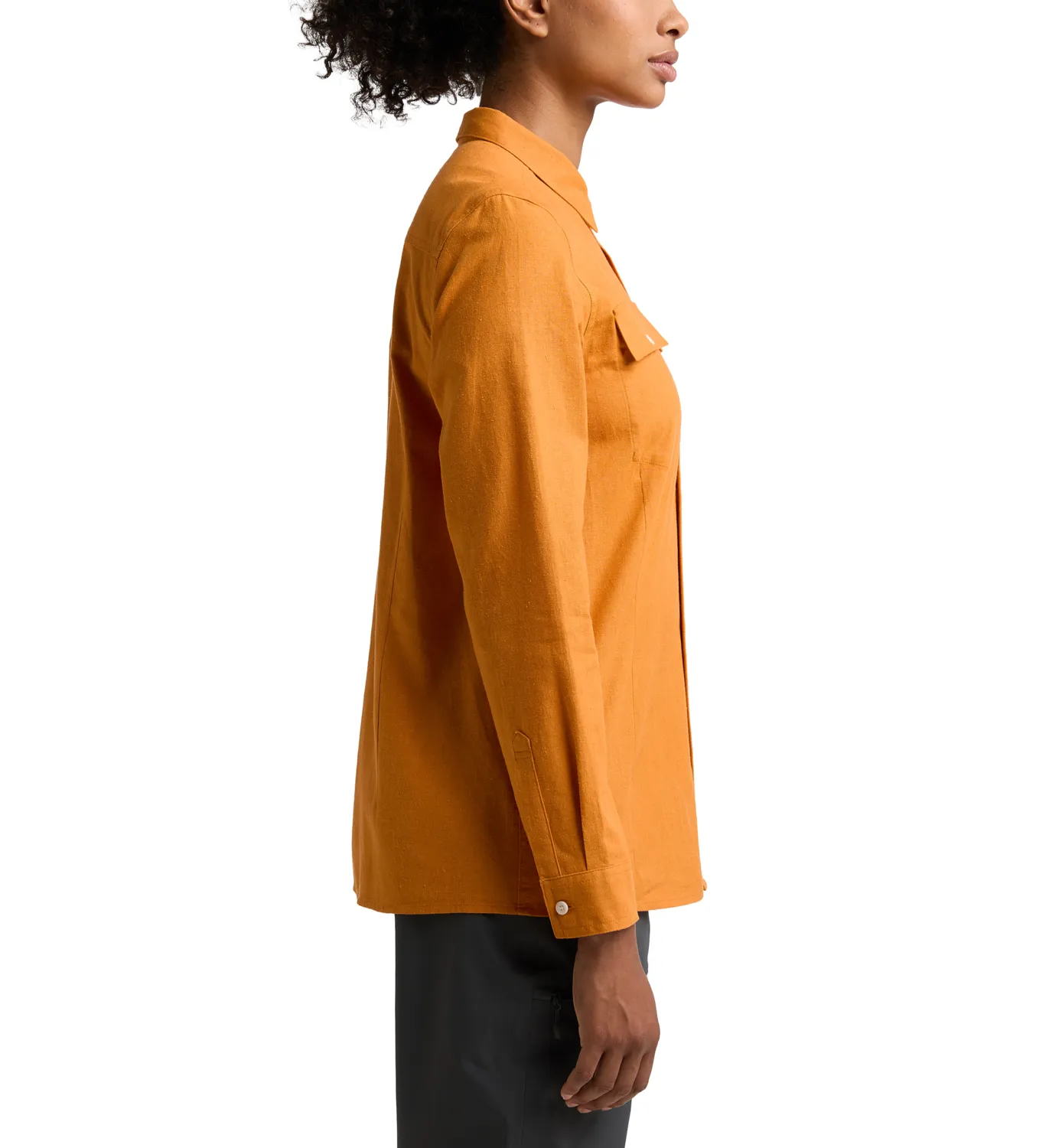 Haglöfs Women&#x27;s Curious Hemp Shirt Desert Yellow | Buy Haglöfs Women&#x27;s Curious Hemp Shirt Desert Yellow here | Outnorth