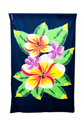 Hand Painted Sarong, Blue Pika