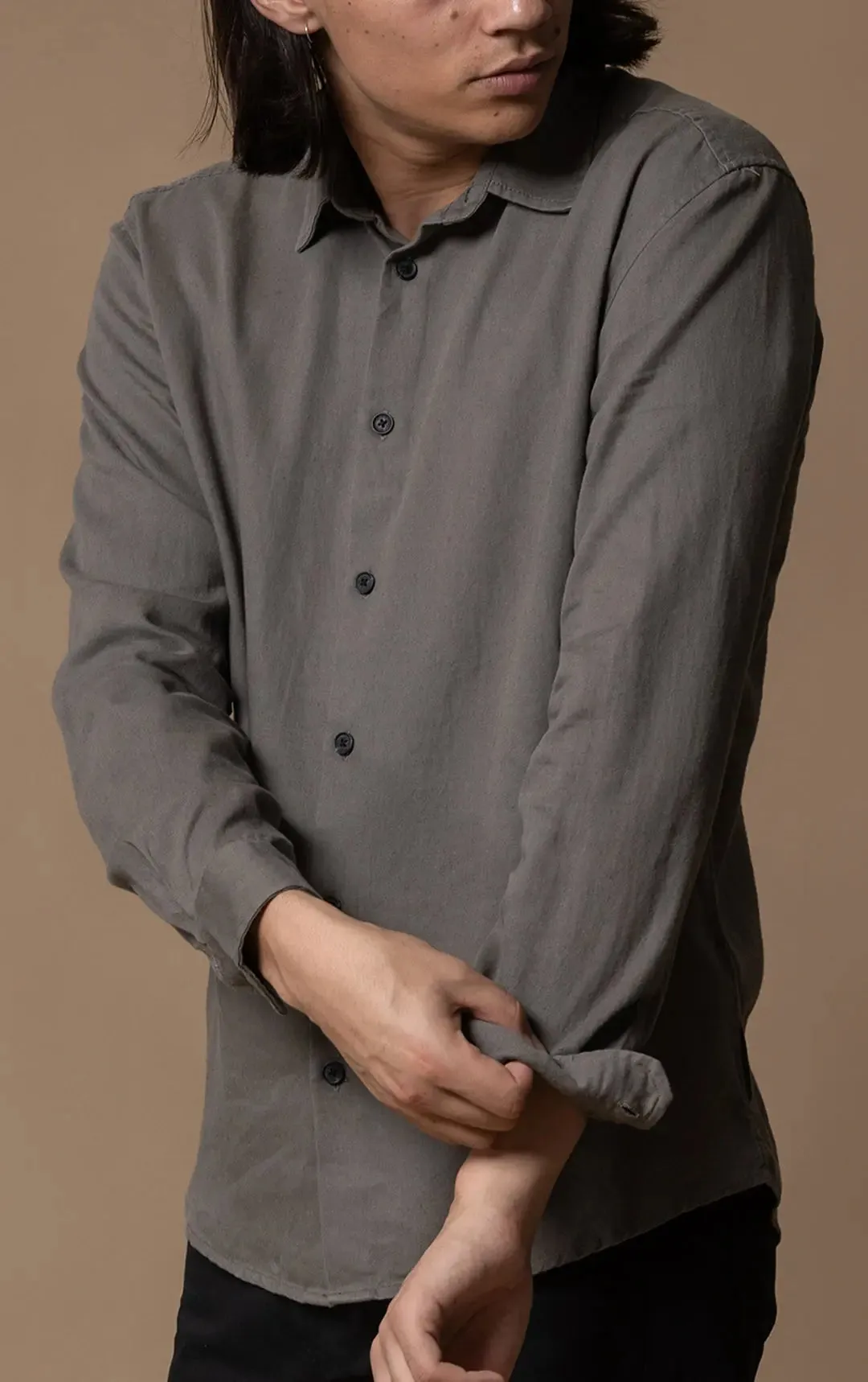 HEMP TENCEL LAUNDERED SHIRT