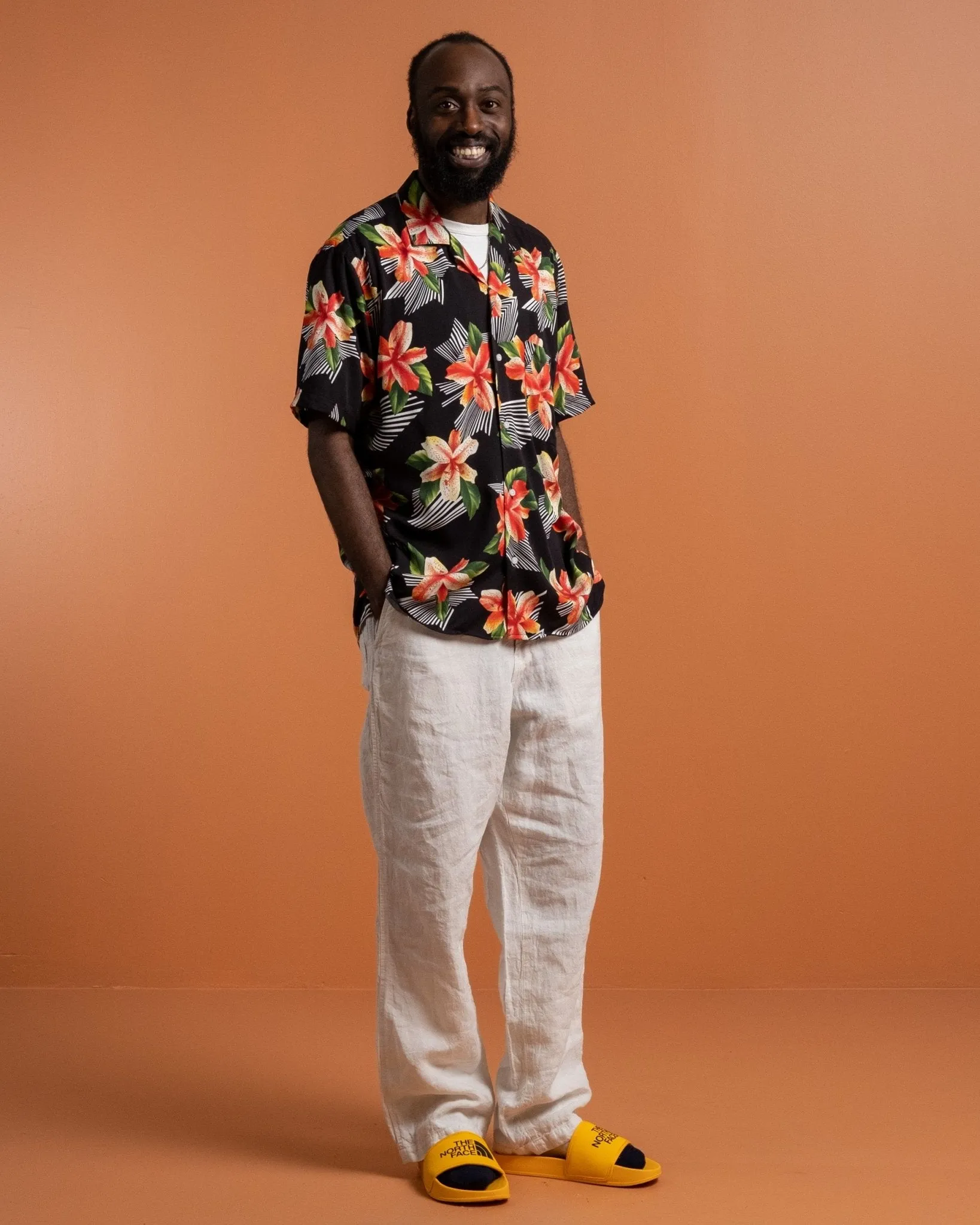 Hibiscus Rayon Camp Shirt