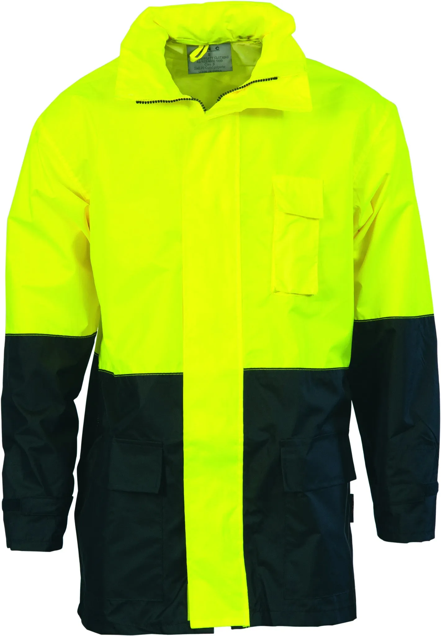 HiVis Two Tone Lightweight Rain Jacket