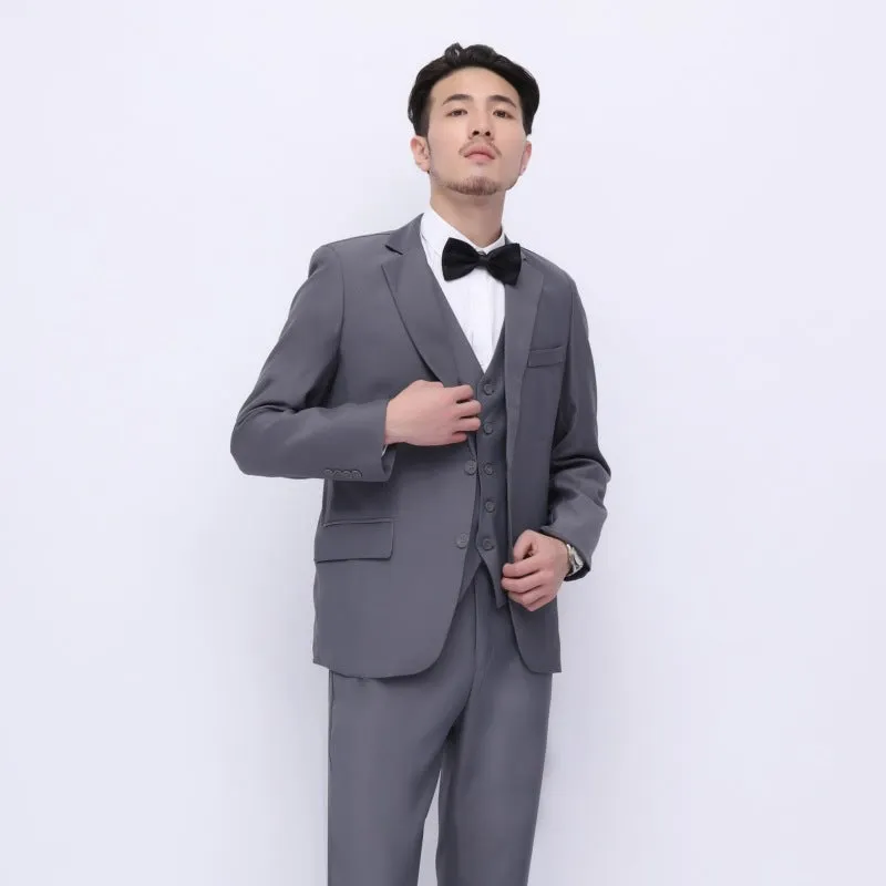 IKEARLAX  Suit Suit Men's Suit Men's Three-Piece Suit Suit Work Clothes Business Wear Jacket Wedding, Marriage Formal Dress Groomsman Suit