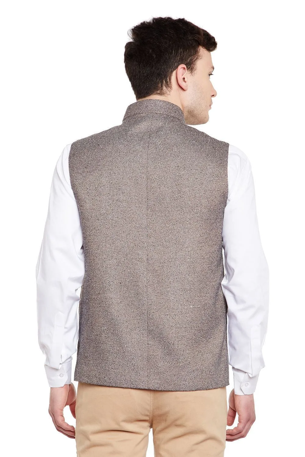 Imported Rayon Brown Modi Nehru Jacket