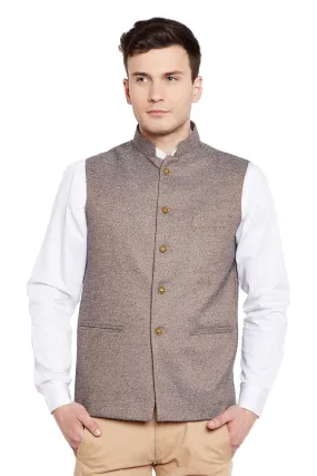 Imported Rayon Brown Modi Nehru Jacket