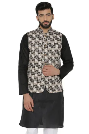 Imported Rayon MulticolouRed Modi Nehru Jacket