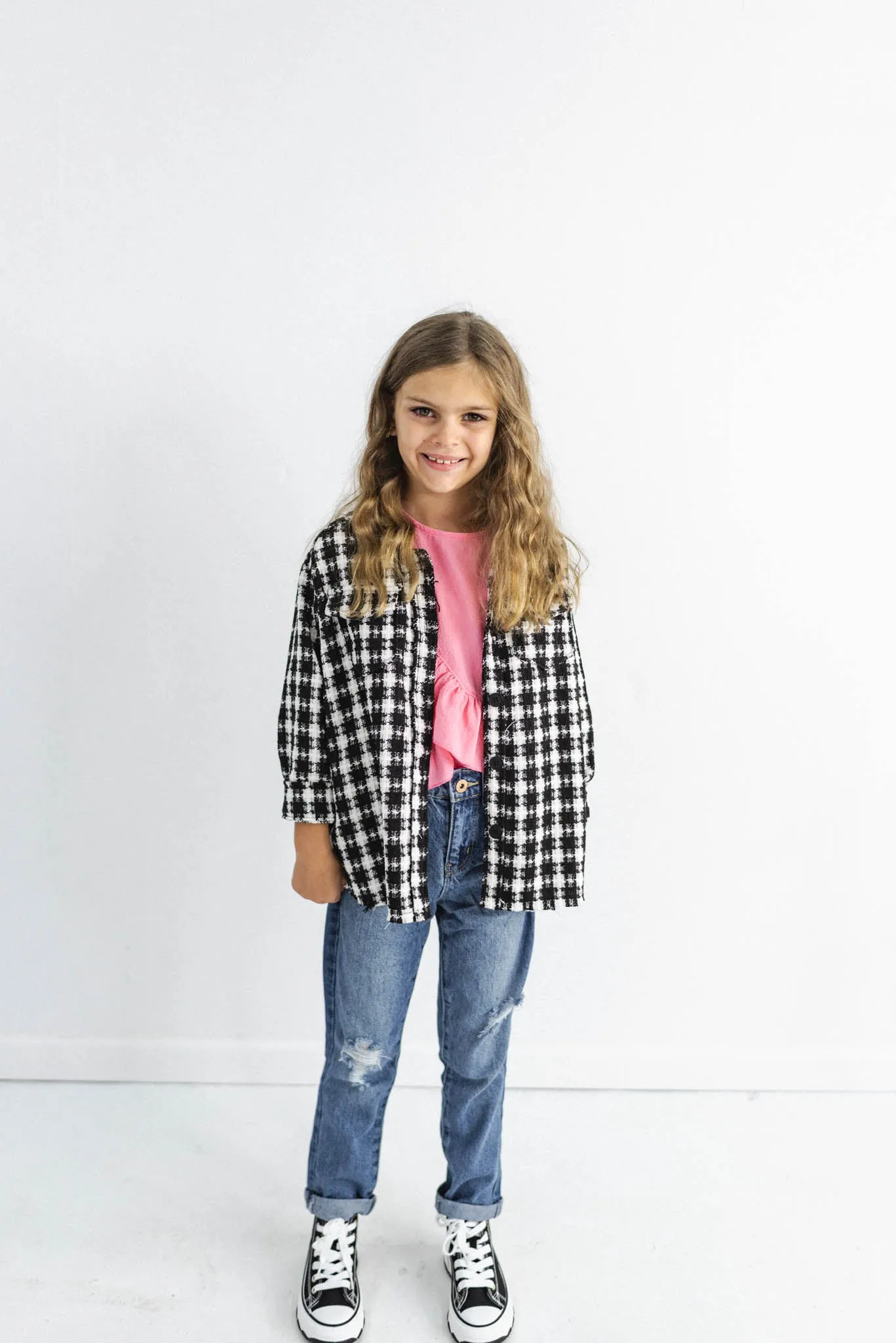 Kids Oversize Tweed Jacket