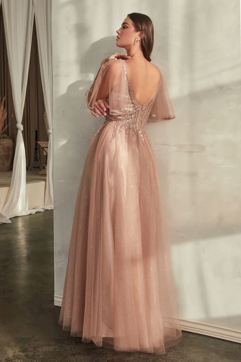 LAYERED TULLE A-LINE GOWN CDCD0175 Sale