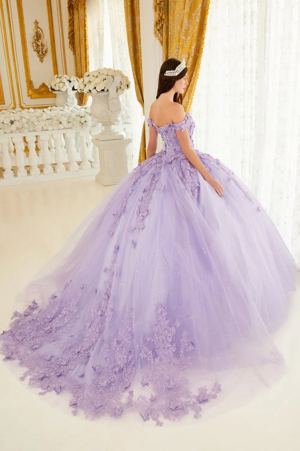 Layered Tulle Sweetheart Neckline Quinceanera Ball Gown 15709 By Ladivine