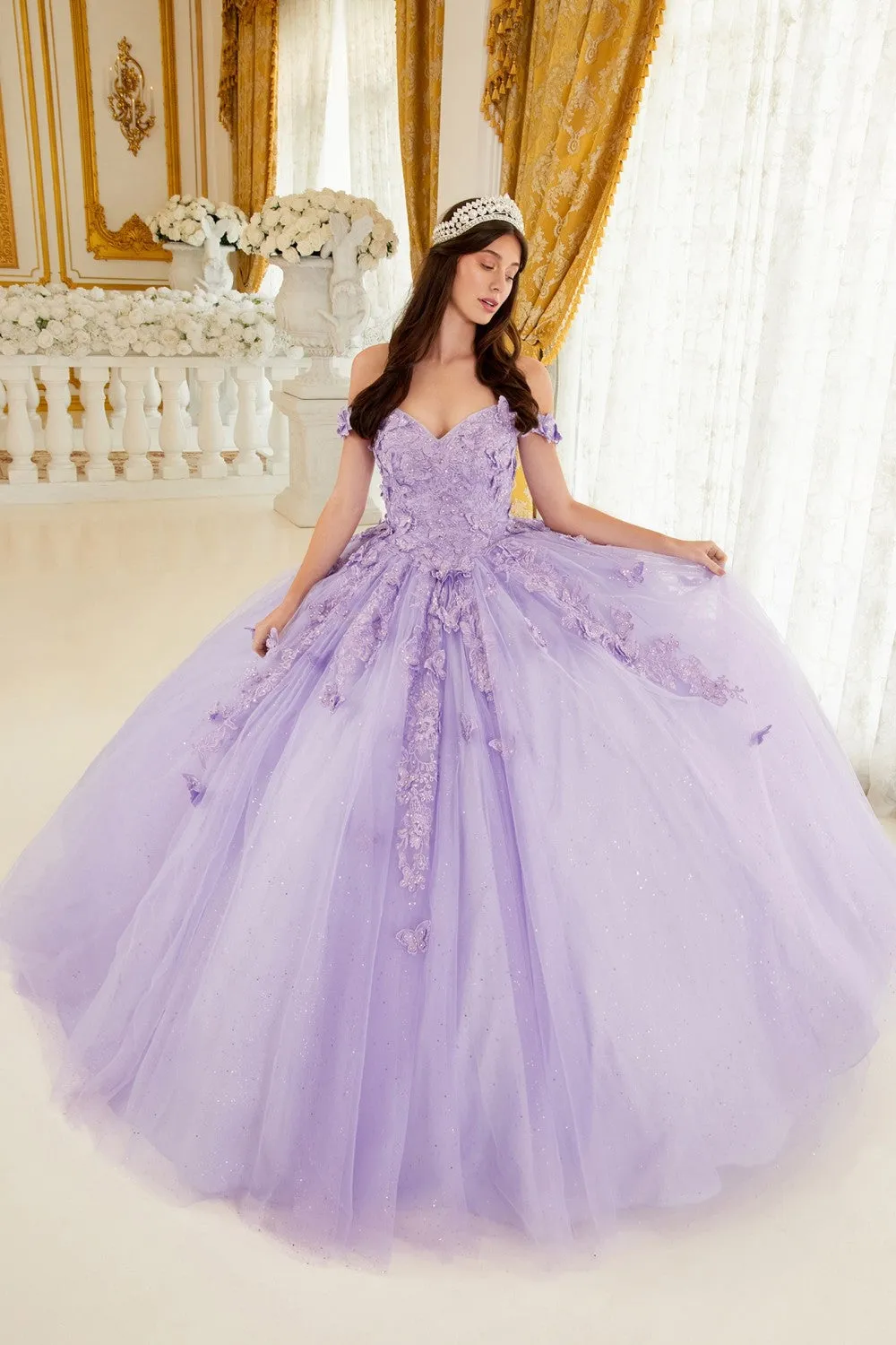 Layered Tulle Sweetheart Neckline Quinceanera Ball Gown 15709 By Ladivine