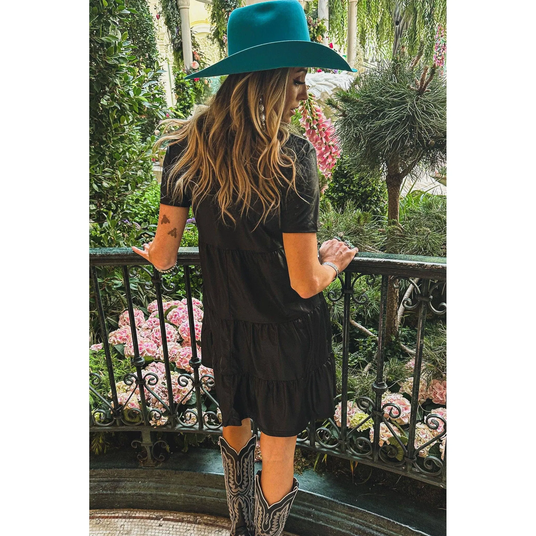 Leather Look Western Style "Cisco" Dress