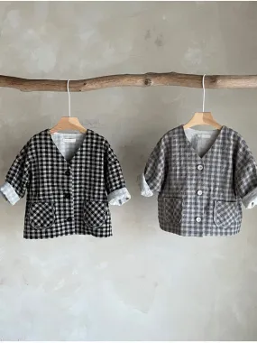 Linen Check Jacket_2Colours