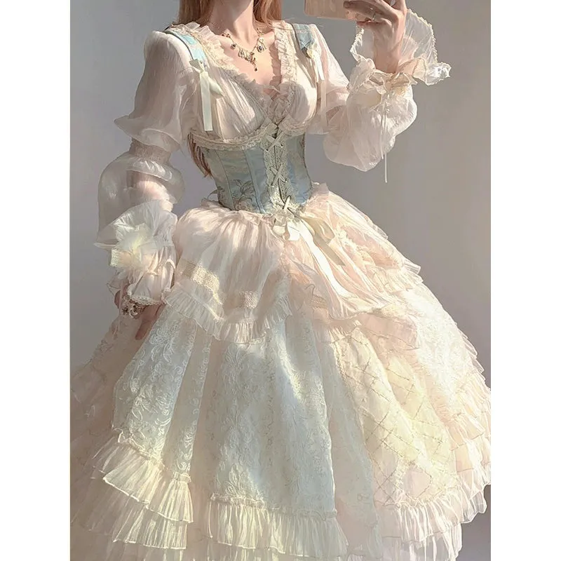 Lolita gorgeous suit women's dress sweet and elegant Halloween princess dress     S5562